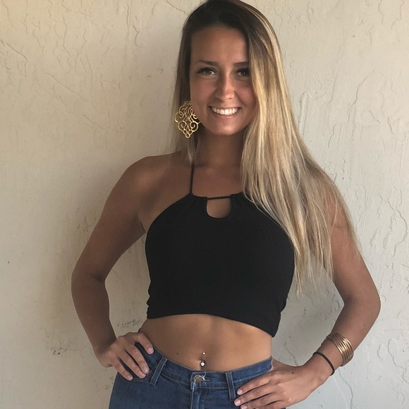 H&M Tops - Black Halter Top